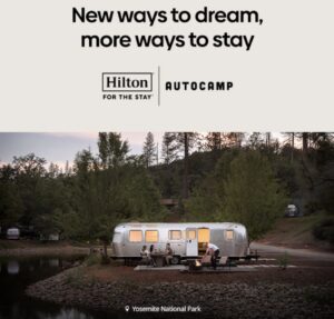 hilton partnership with auto camp with jetstream camper